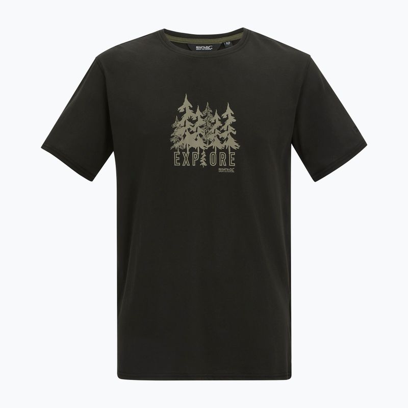 T-shirt da uomo REGATTA ClineIX black explore forest 7