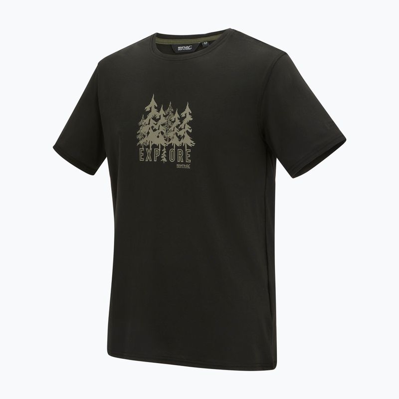 T-shirt da uomo REGATTA ClineIX black explore forest 9