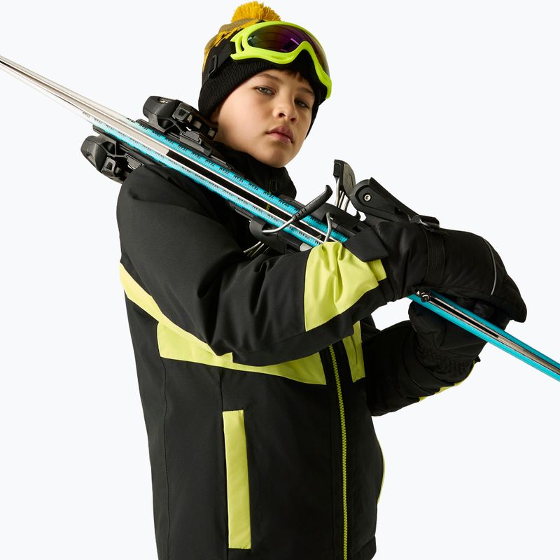Giacca da sci bambino Dare2B Rip It Jacket black/wild lime 7