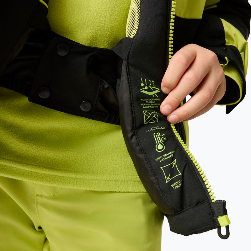 Giacca da sci bambino Dare2B Rip It Jacket black/wild lime 9