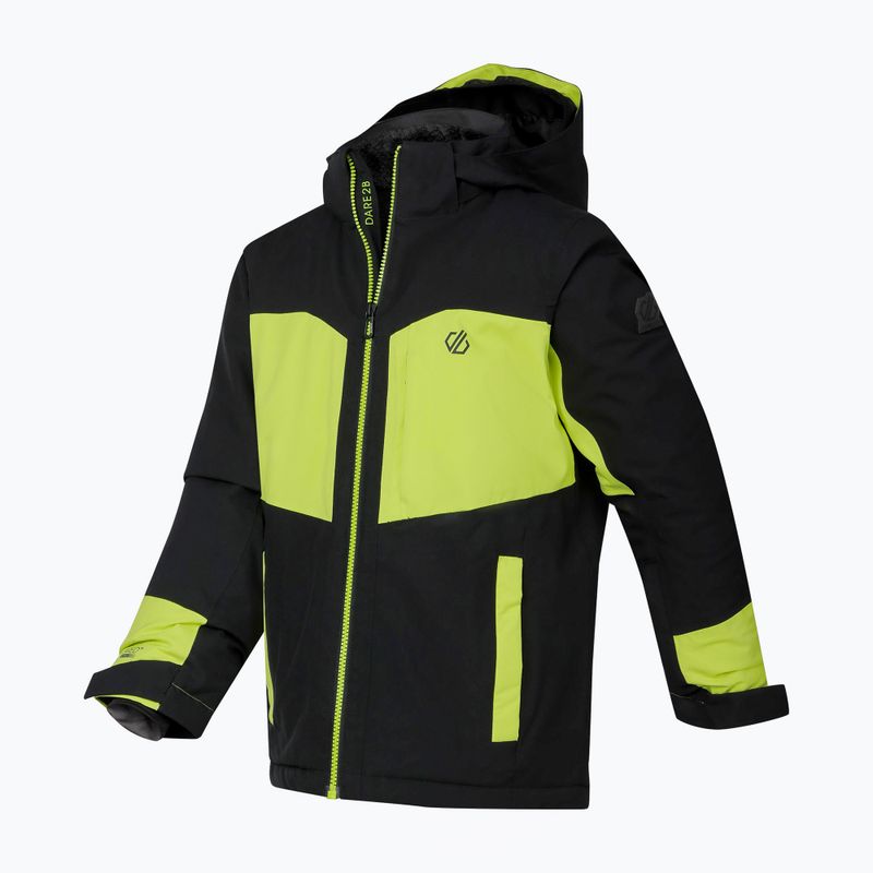 Giacca da sci bambino Dare2B Rip It Jacket black/wild lime 12