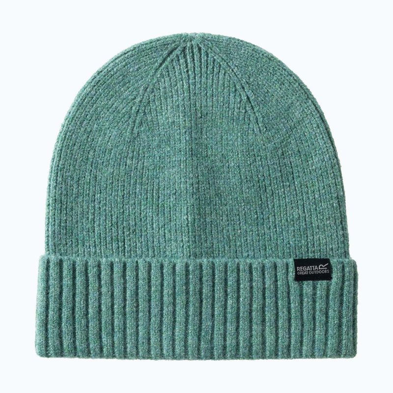 Berretto invernale da donna REGATTA Ribbed Basic dark forest green