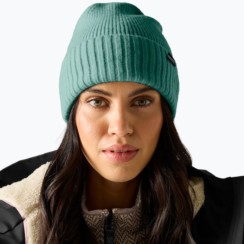 Berretto invernale da donna REGATTA Ribbed Basic dark forest green 3