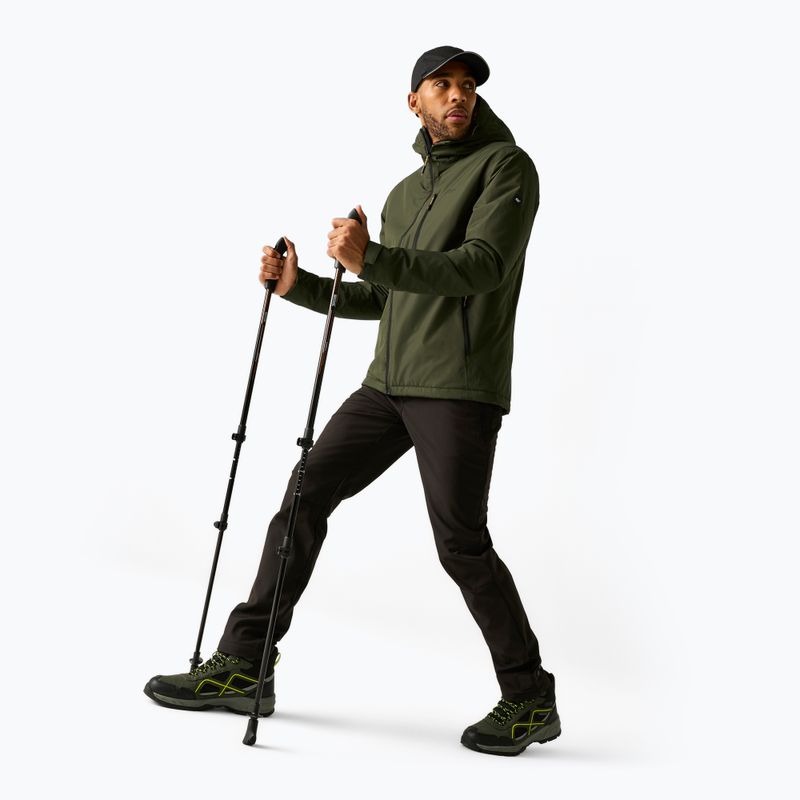 Giacca impermeabile da uomo REGATTA Allston dark khaki/wood brown 2