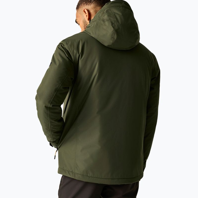 Giacca impermeabile da uomo REGATTA Allston dark khaki/wood brown 3