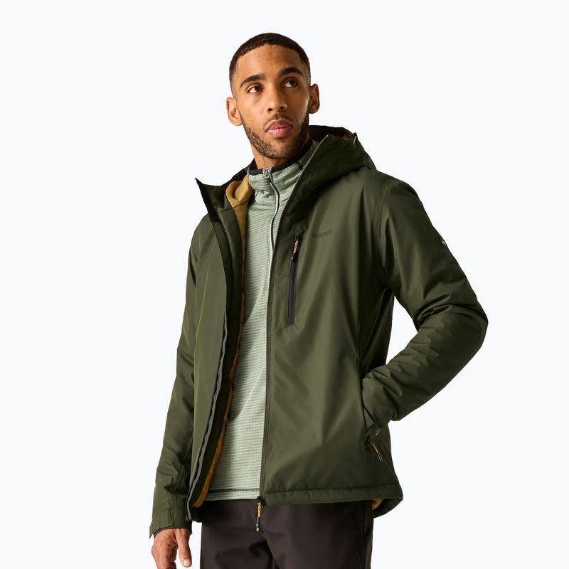 Giacca impermeabile da uomo REGATTA Allston dark khaki/wood brown 4