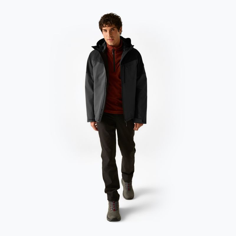 Giacca 3-in-1 da uomo Regatta Wentwood 3in1 ash/black 2