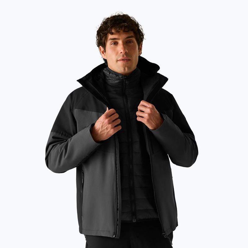 Giacca 3-in-1 da uomo Regatta Wentwood 3in1 ash/black 5
