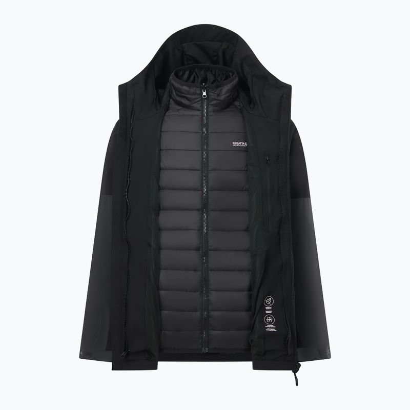 Giacca 3-in-1 da uomo Regatta Wentwood 3in1 ash/black 13