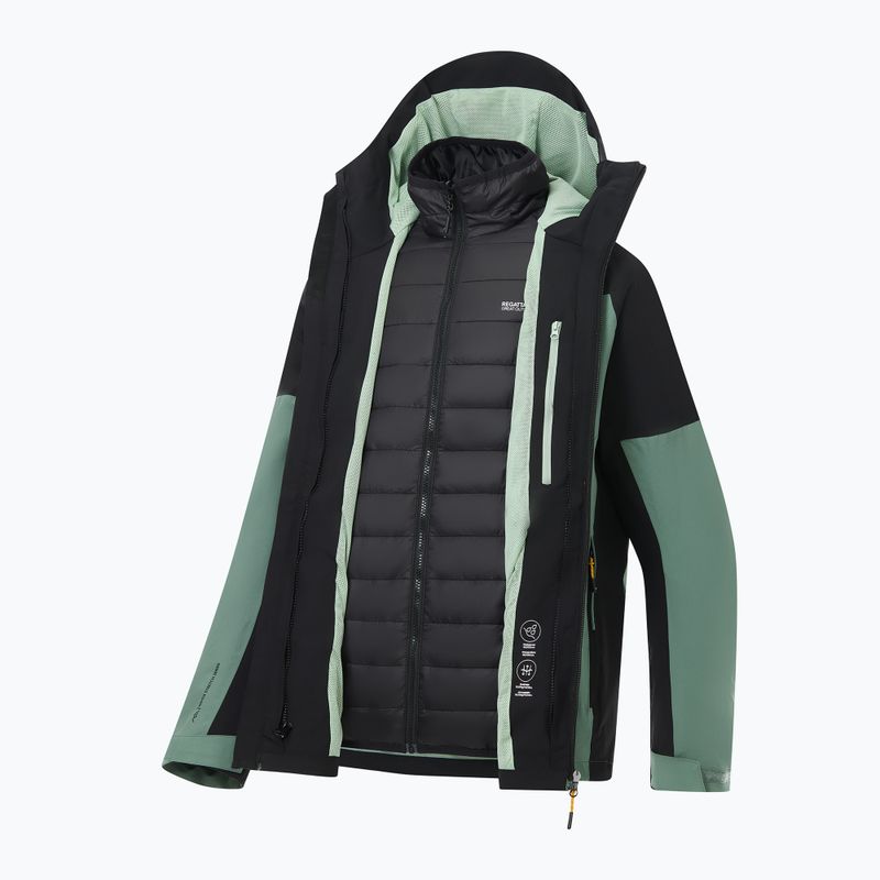 Giacca 3-in-1 da uomo REGATTA Wentwood 3in1 dark forest green/black 14