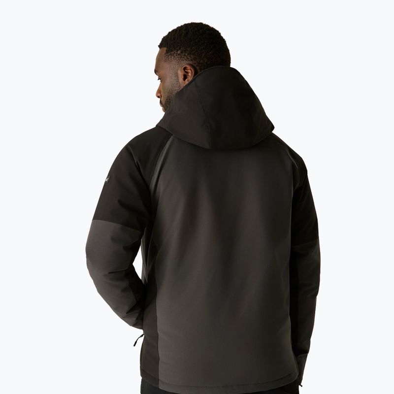 Giacca impermeabile da uomo Regatta Highton Stretch Padded Jacket ash/black 3