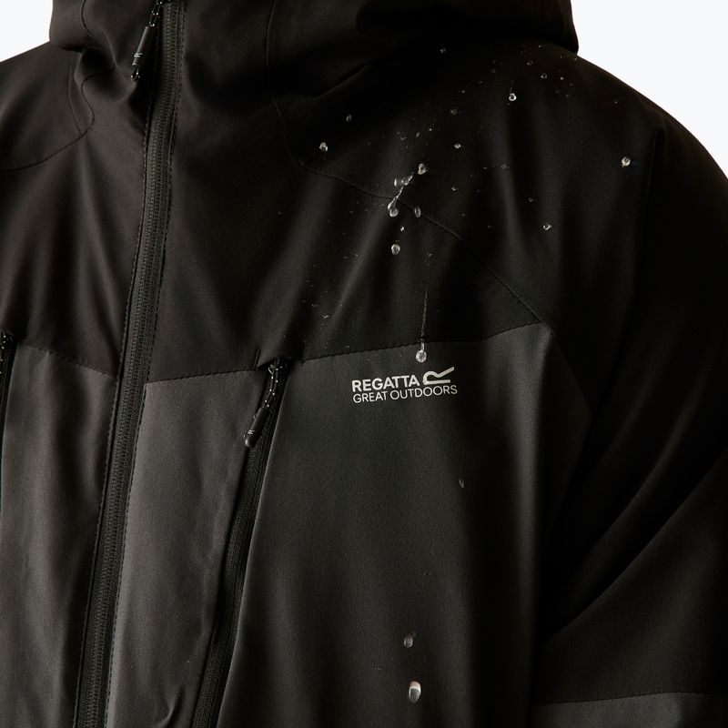 Giacca impermeabile da uomo Regatta Highton Stretch Padded Jacket ash/black 9