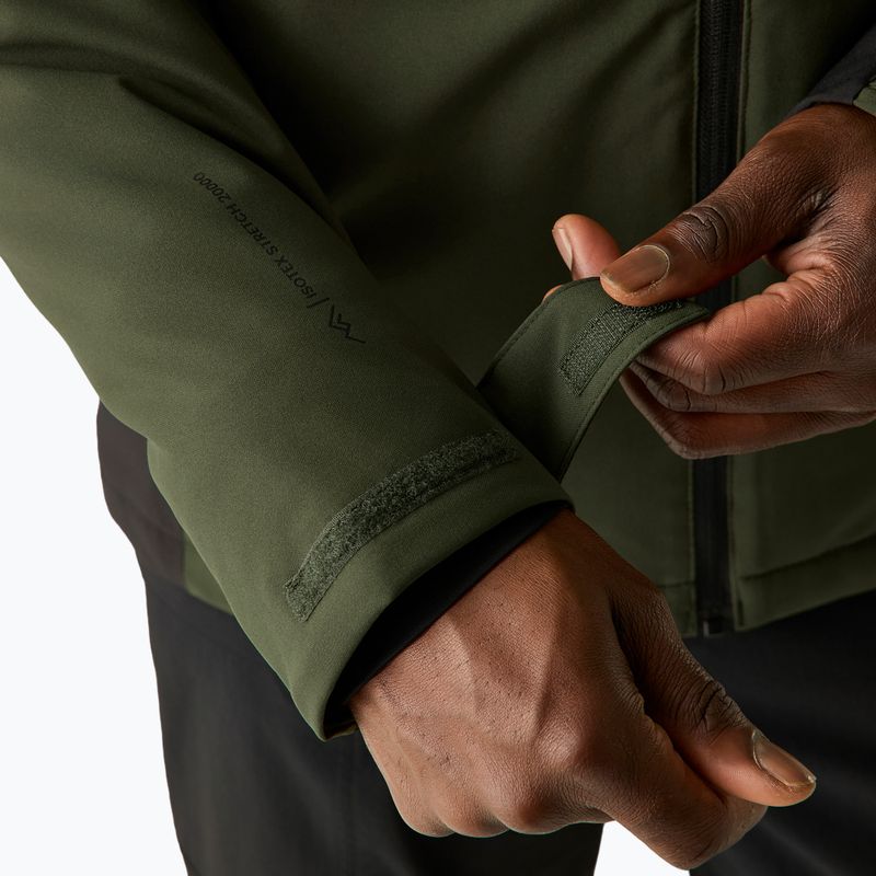 Giacca impermeabile da uomo REGATTA Highton Stretch Padded dark khaki/black 8