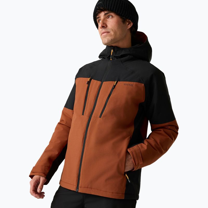 Giacca impermeabile da uomo Regatta Highton Stretch Padded Jacket burnt henna/black 4