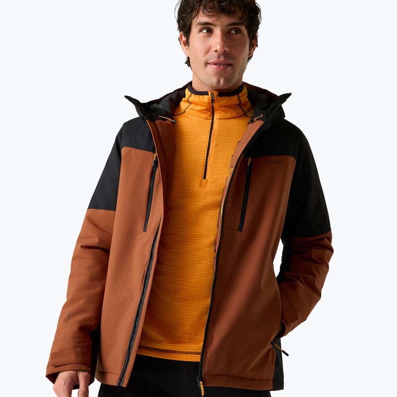 Giacca impermeabile da uomo Regatta Highton Stretch Padded Jacket burnt henna/black 6