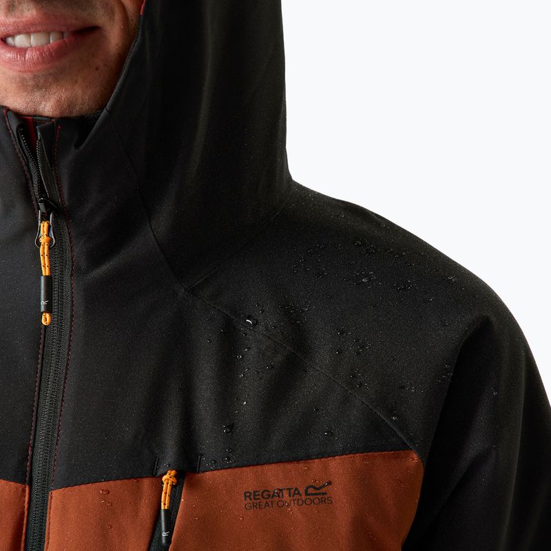 Giacca impermeabile da uomo Regatta Highton Stretch Padded Jacket burnt henna/black 8
