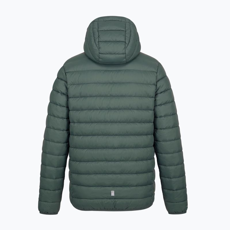 Giacca imbottita per bambini REGATTA Lofthouse dark forest green/wild lime 14