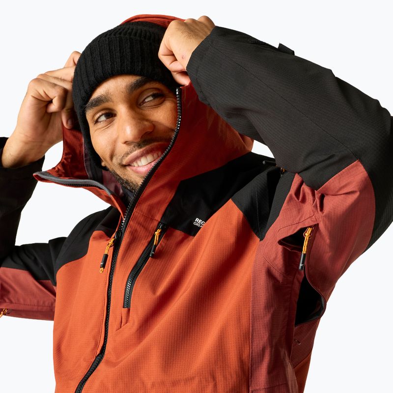 Giacca 3-in-1 da uomo REGATTA Sacramento 3in1 rooibos tea/black/burnt henna 8