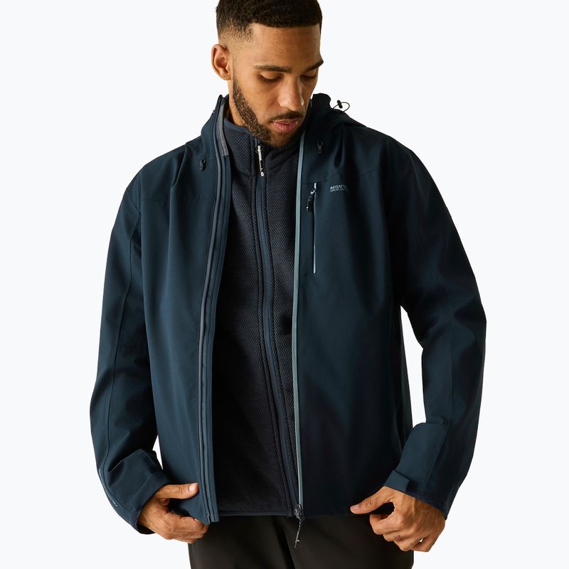 Giacca impermeabile da uomo REGATTA Birchdale II navy/dusky blue 5