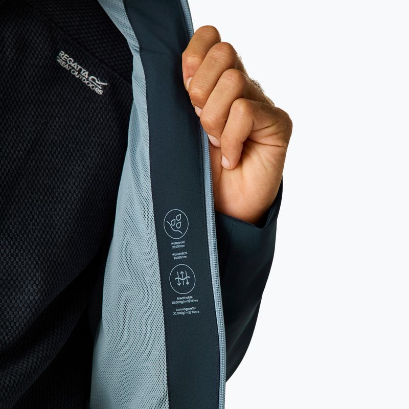 Giacca impermeabile da uomo REGATTA Birchdale II navy/dusky blue 8