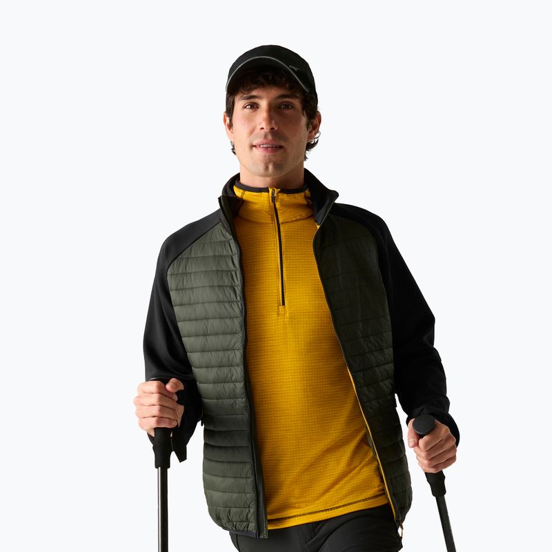 Giacca ibrida da uomo REGATTA Clumber Hybrid dark khaki/black/sunset 5
