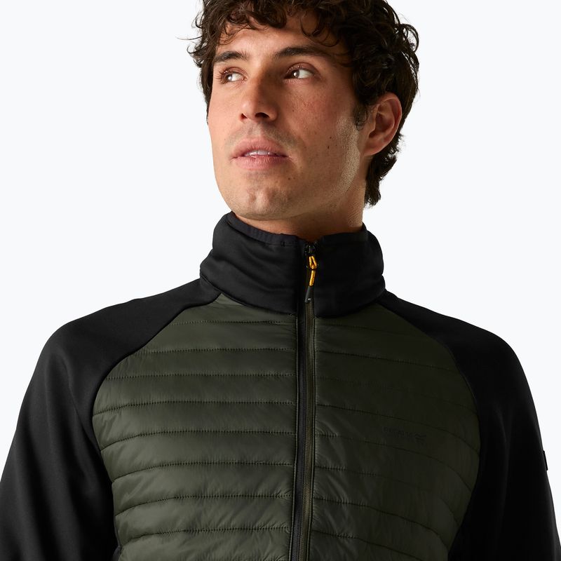 Giacca ibrida da uomo REGATTA Clumber Hybrid dark khaki/black/sunset 6
