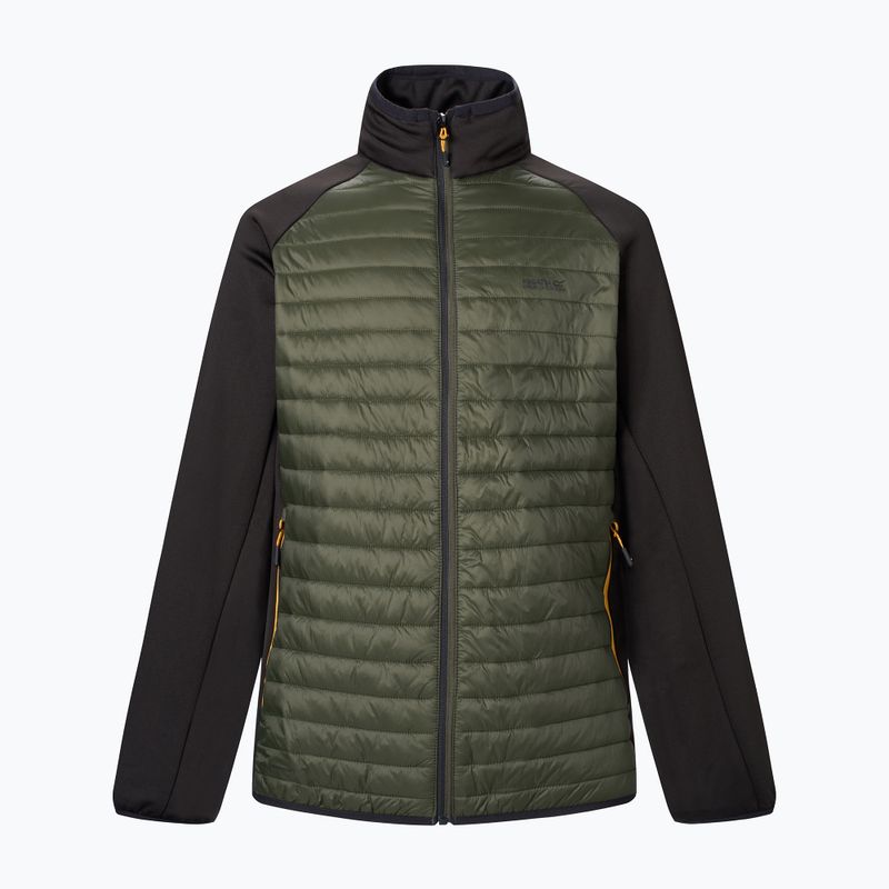 Giacca ibrida da uomo REGATTA Clumber Hybrid dark khaki/black/sunset 7