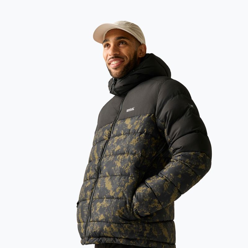 Giacca imbottita da uomo REGATTA Aldthron textured print/black 4