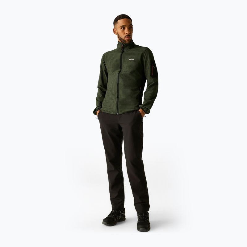 Felpa da uomo REGATTA Baslinn dark khaki/black 2
