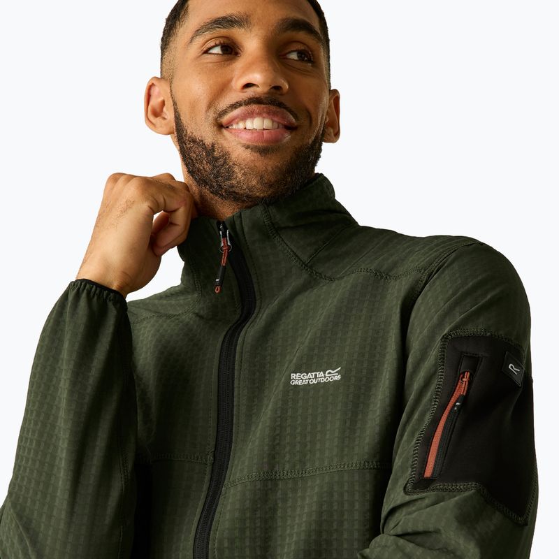 Felpa da uomo REGATTA Baslinn dark khaki/black 7
