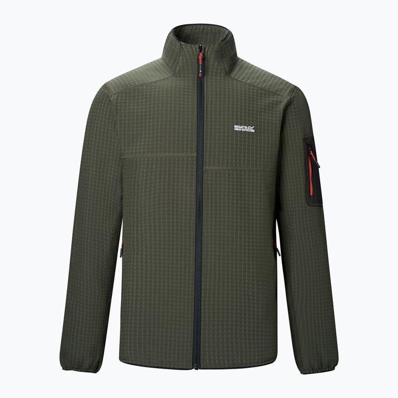 Felpa da uomo REGATTA Baslinn dark khaki/black 8