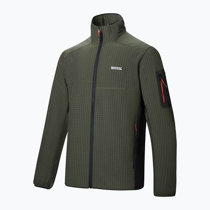 Felpa da uomo REGATTA Baslinn dark khaki/black 10
