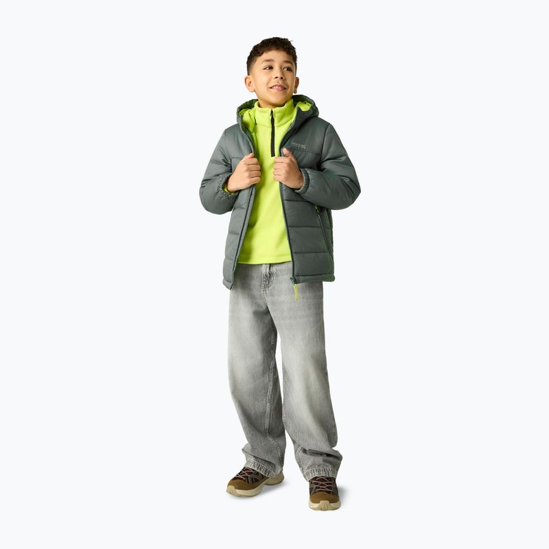 Piumino bambino REGATTA Hooded Marizion dark forest green/wild lime 3