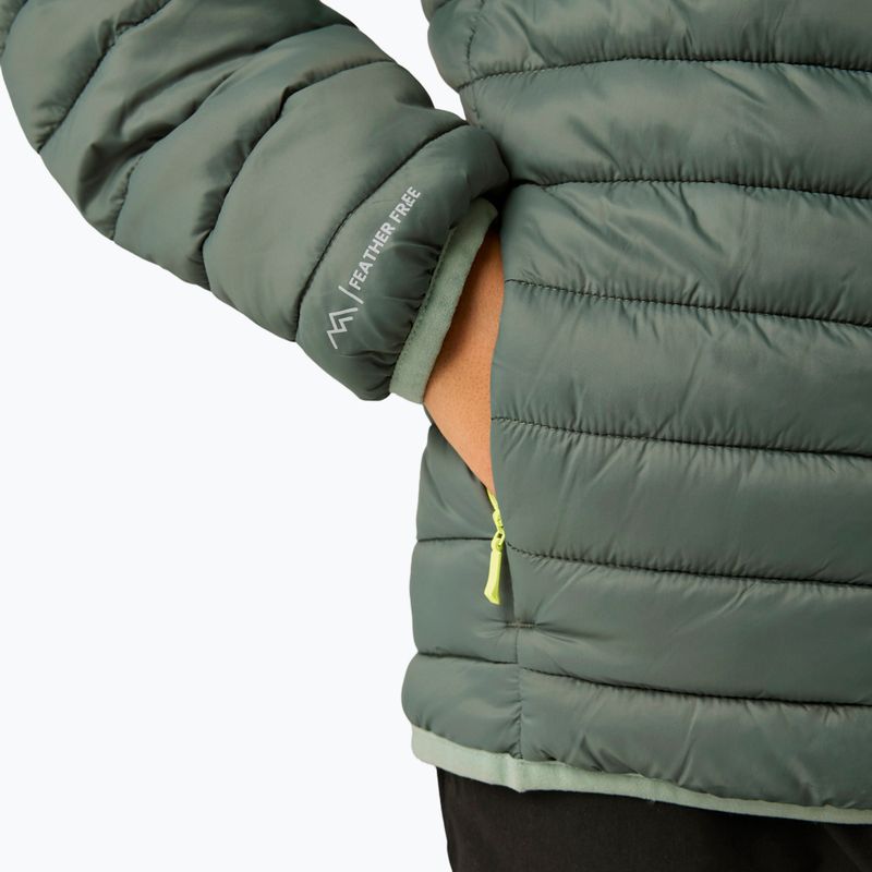 Piumino bambino REGATTA Hooded Marizion dark forest green/wild lime 13