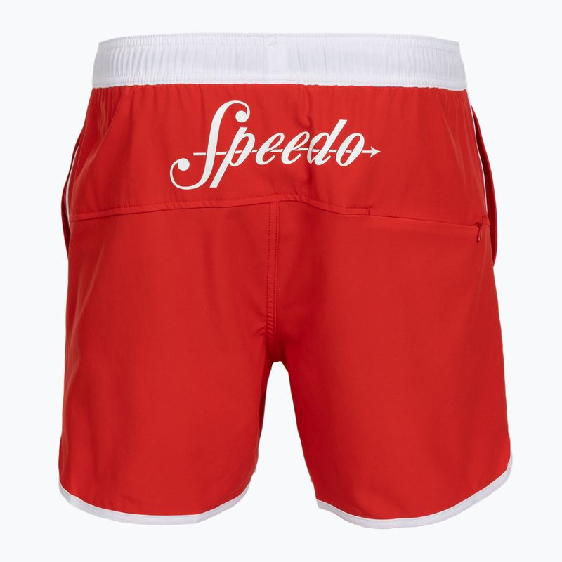 Pantaloncini da bagno uomo Speedo Jetstream Retro Logo Volley 16" 8-005082003 High Risk Red 2