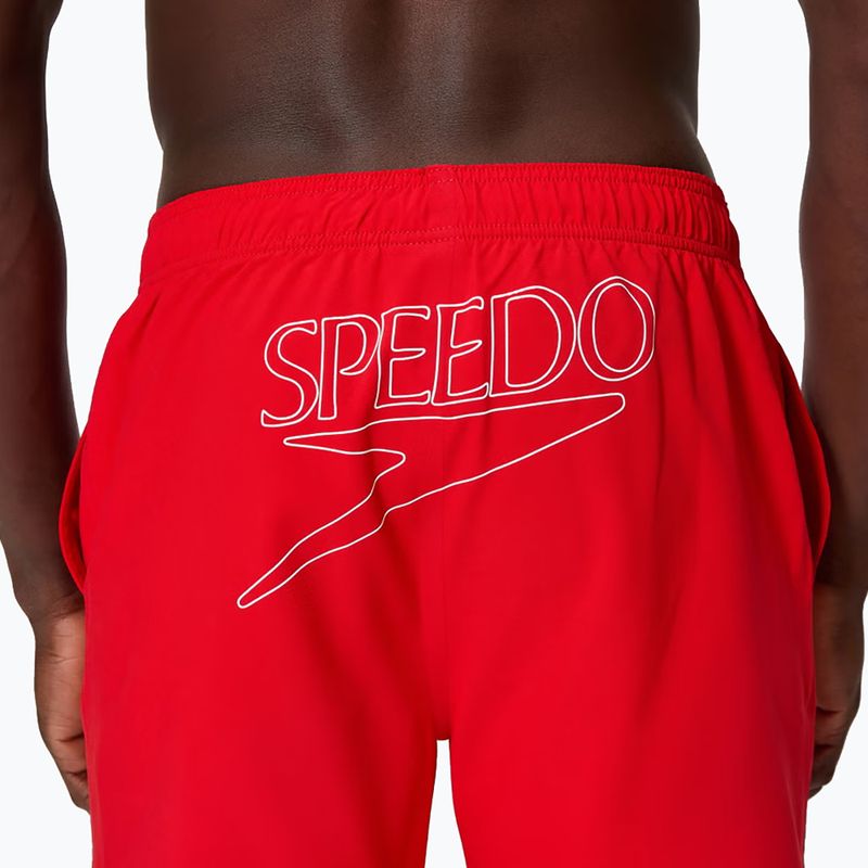 Pantaloncini da bagno uomo Speedo Classic Logo Volley 16" high risk red 6