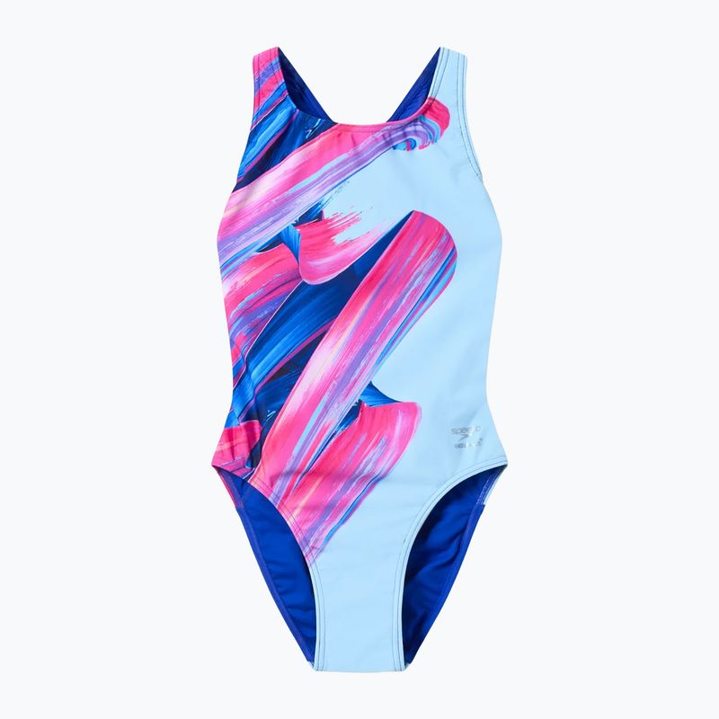 Costume da bagno intero donna Speedo FL Placement Printed Powerback brushy shadows/cruise 7