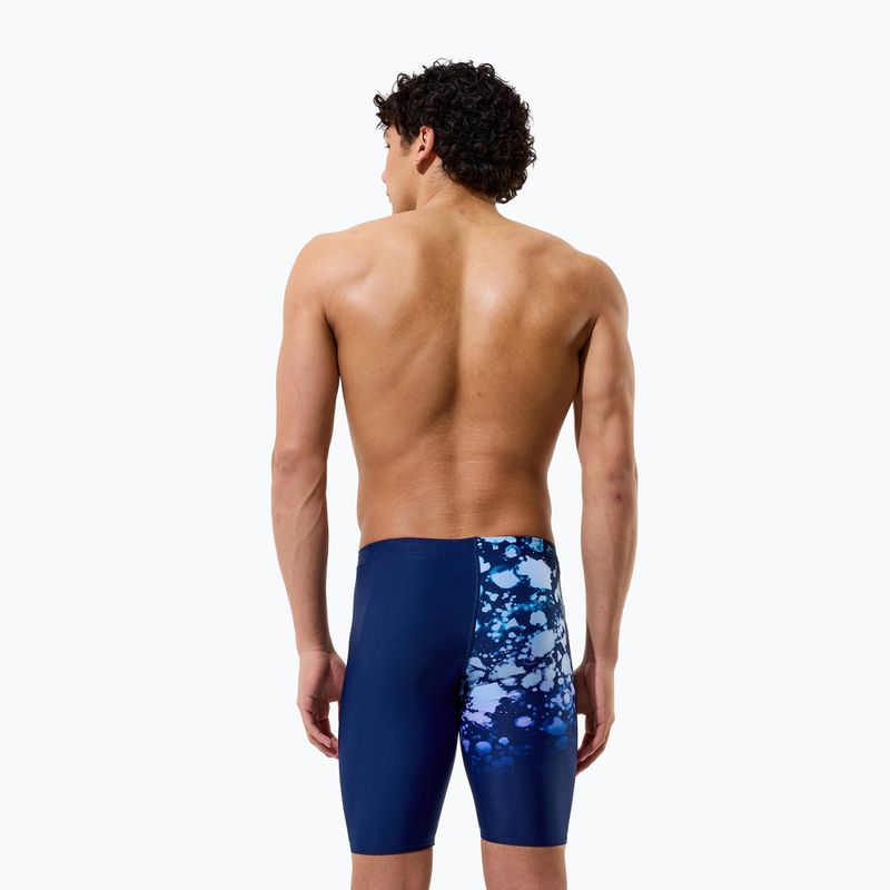 Jammer da uomo per nuoto Speedo Placement Printed Jammer moonglow smoke/navy 4