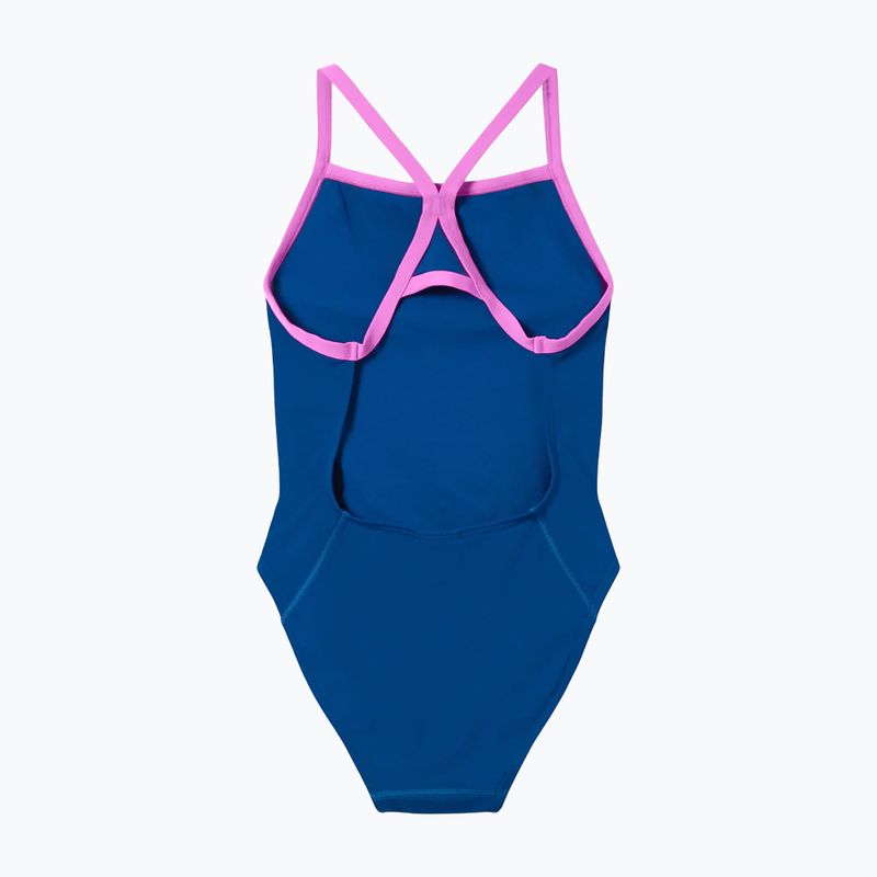 Costume da bagno intero donna Speedo Solid Turnback denim teal 7