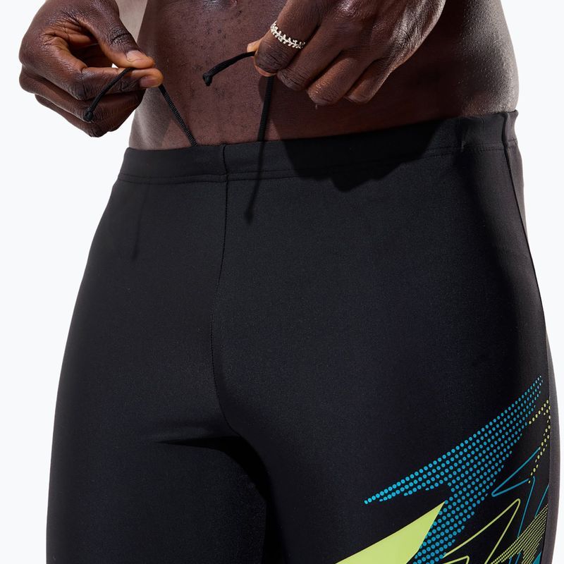 Costume da gara uomo Speedo Medley Logo Jammer anthracite/hyper teal 7