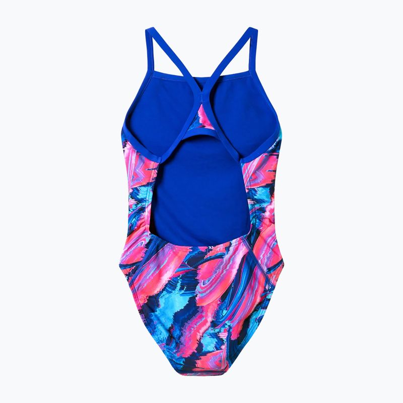 Costume da bagno intero donna Speedo FL Printed Turnback brushy glitch/hope 7