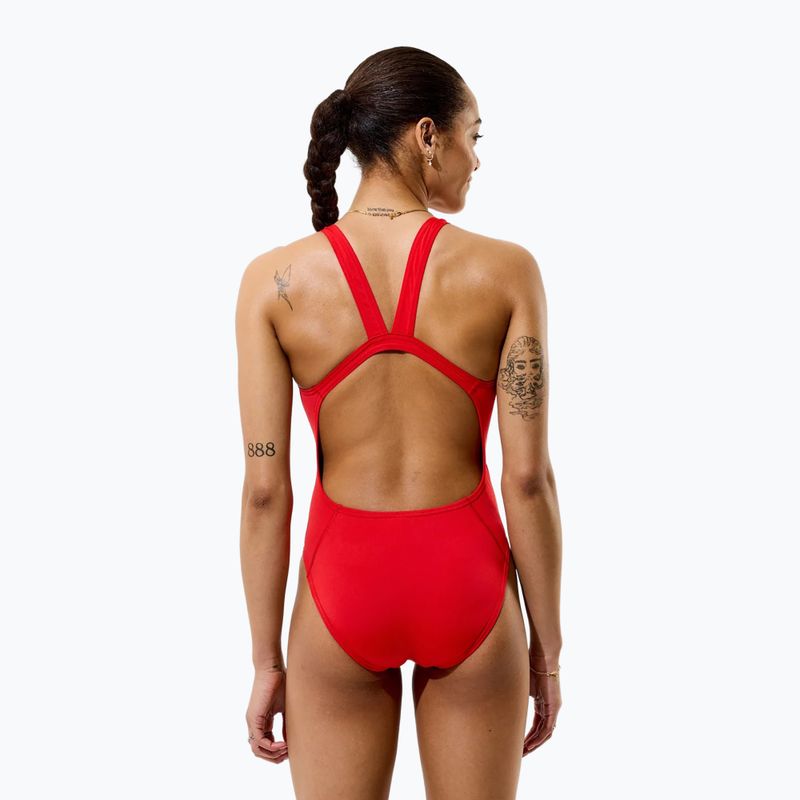 Costume da bagno intero donna Speedo Solid Endurancex Leaderback team red 4
