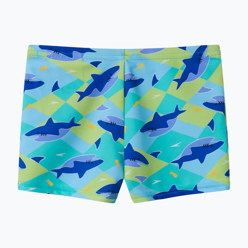 Costume da bagno boxer da bambino Speedo Print Aquashort deep sapphire 2