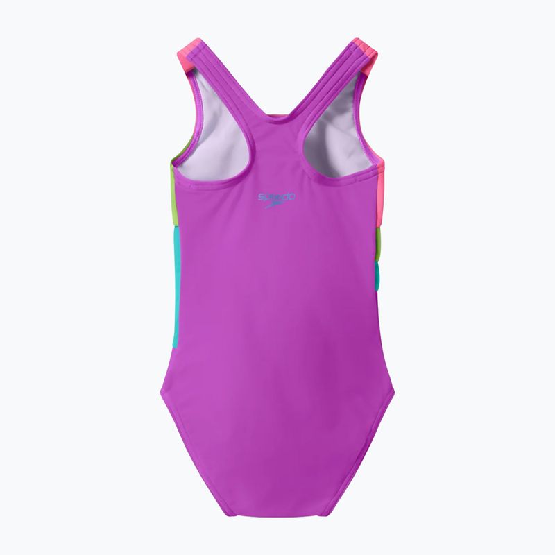 Costume da bagno intero bambino Speedo Radiating Splice neon jelly 2