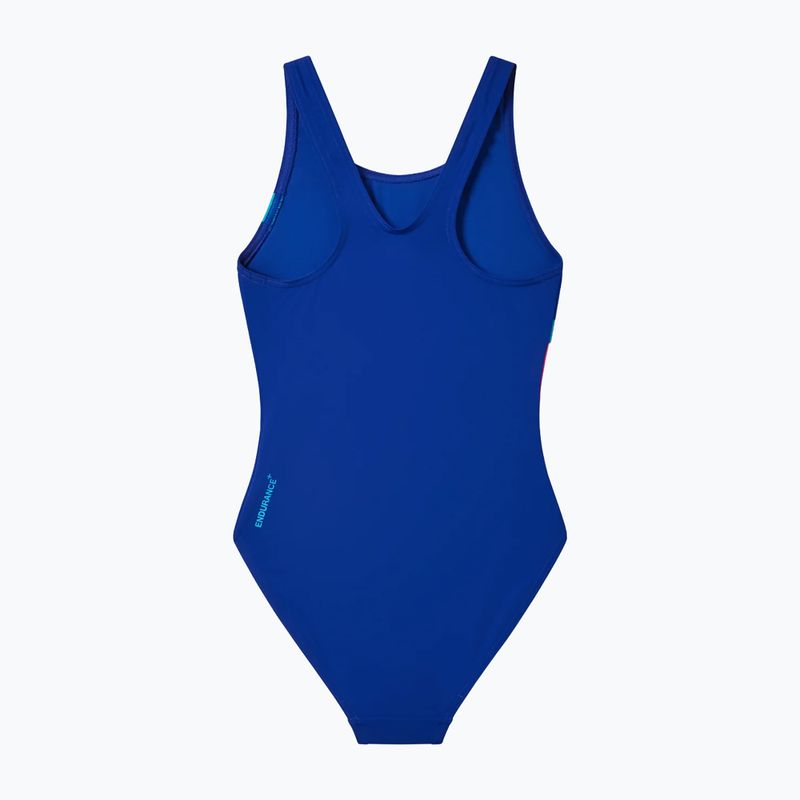 Costume da bagno intero bambino Speedo Hyperboom Butterfly Back night watch/hyper teal 2
