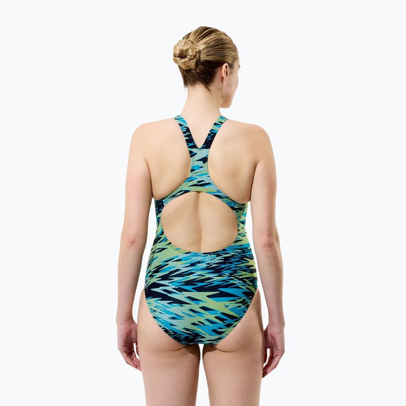 Costume da bagno intero donna Speedo Hyperboom Print Medalist hyper teal 2