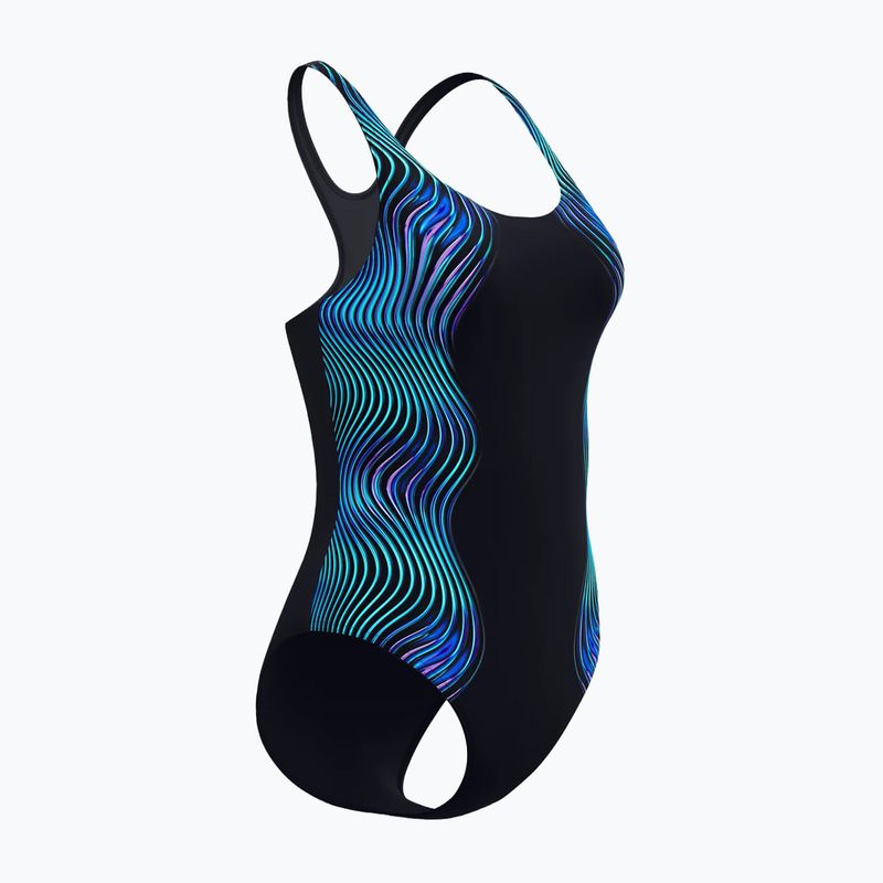 Costume da bagno intero donna Speedo Print Medalist anthracite 4