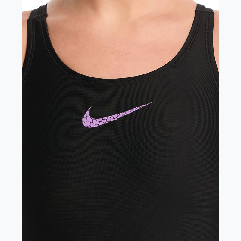Costume da bagno intero donna Nike Logo Graphic bright violet 4