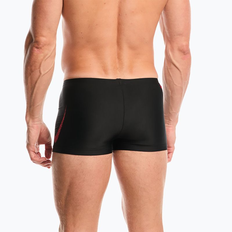 Costume da bagno da nuoto Nike Logo Graphic Square Leg University Red 3