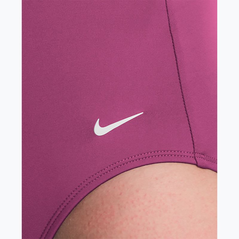 Costume da bagno intero donna Nike Effortless Essential desert pink 4